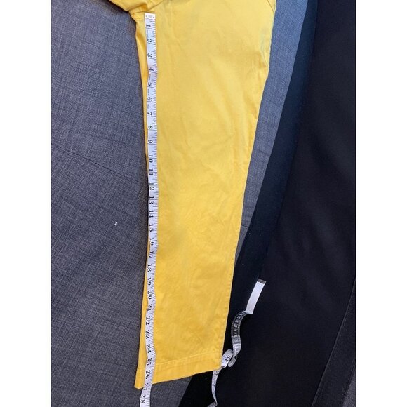 Erin London Yellow Ankle Pants Sz 8 - Picture 8 of 8
